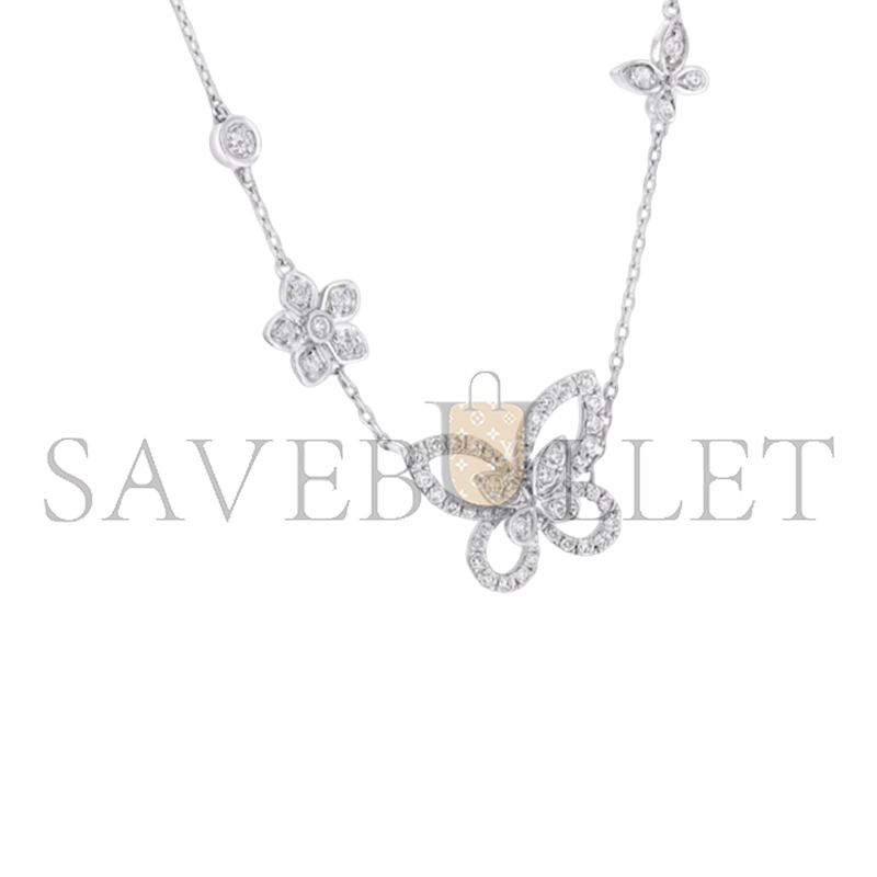 Gr*ff BUTTERFLY AND FLORAL PATTERN NECKLACE RGP906